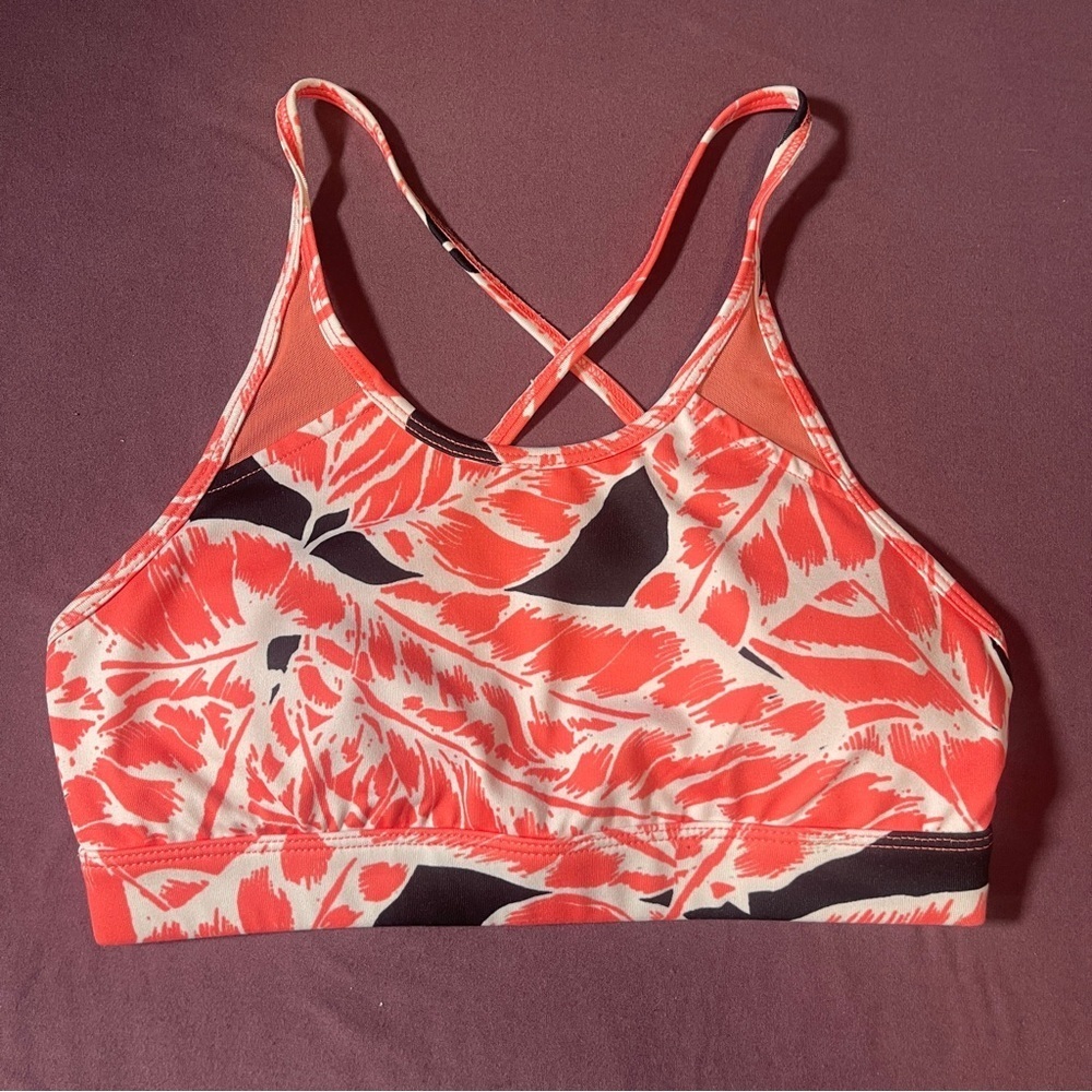 ALO Yoga Starlet Bra Guava/Palm Springs Sports Bra - Size XS